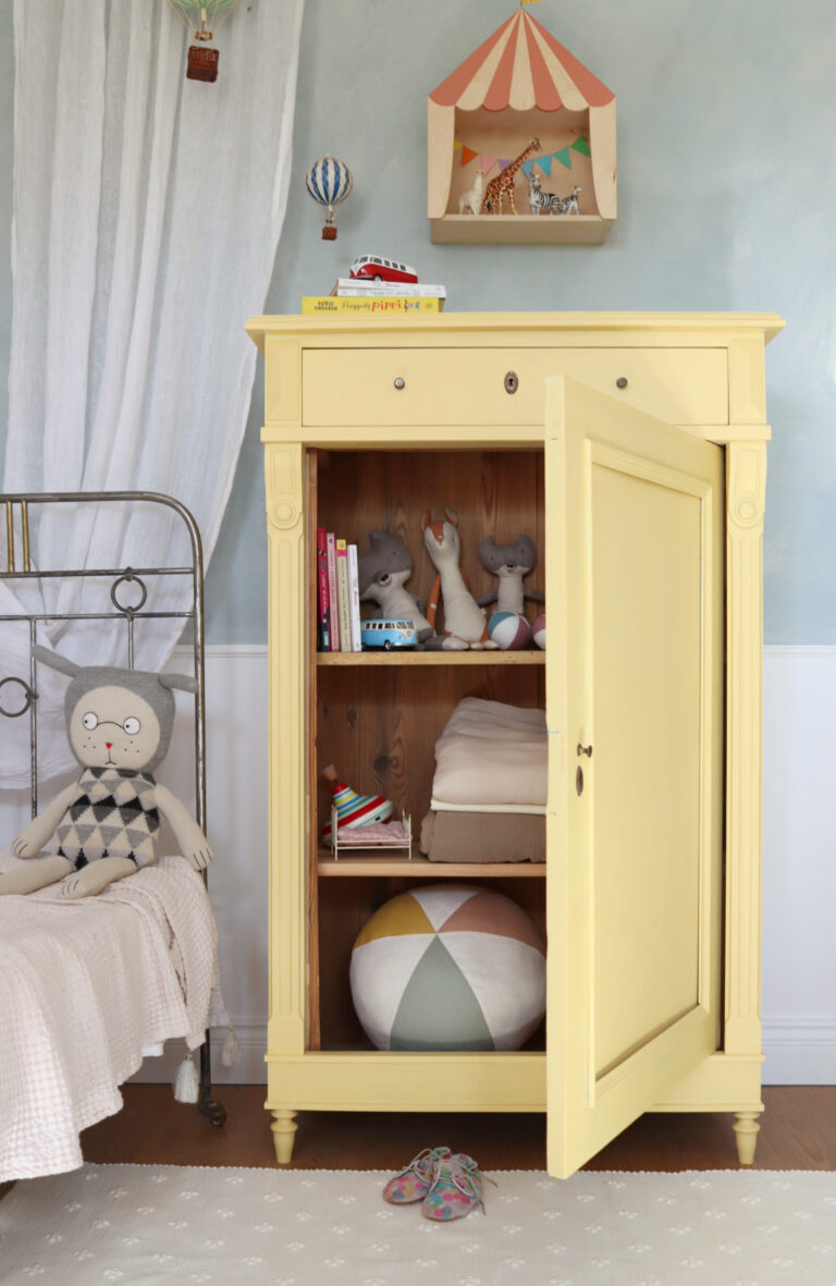 wooden antique cabinet kids room